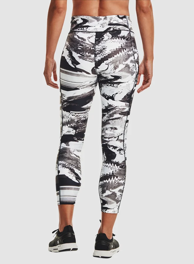 UNDER ARMOUR HeatGear Printed Leggings Black/White