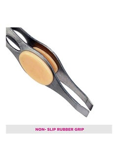 Vega Tweezer With Rubber Grip Silver  - Image 4