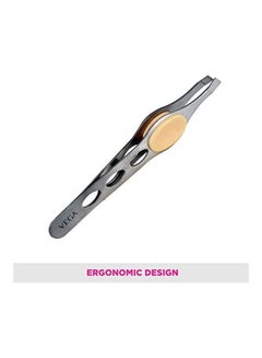 Vega Tweezer With Rubber Grip Silver  - Image 5