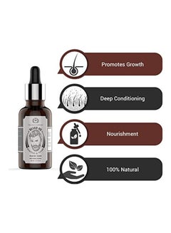 The Man Company Beard Growth Oil With Almond And Thyme Black  - Image 3
