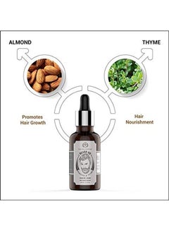 The Man Company Beard Growth Oil With Almond And Thyme Black  - Image 4