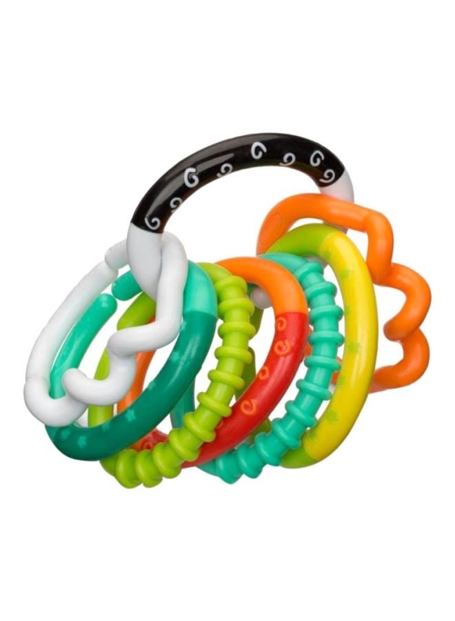 infantino - 8-Piece Ring Links Teethers Set, Assorted, Blue/Yellow/Red - IN206158 17.78x5.08x17.78 cm - Image 1
