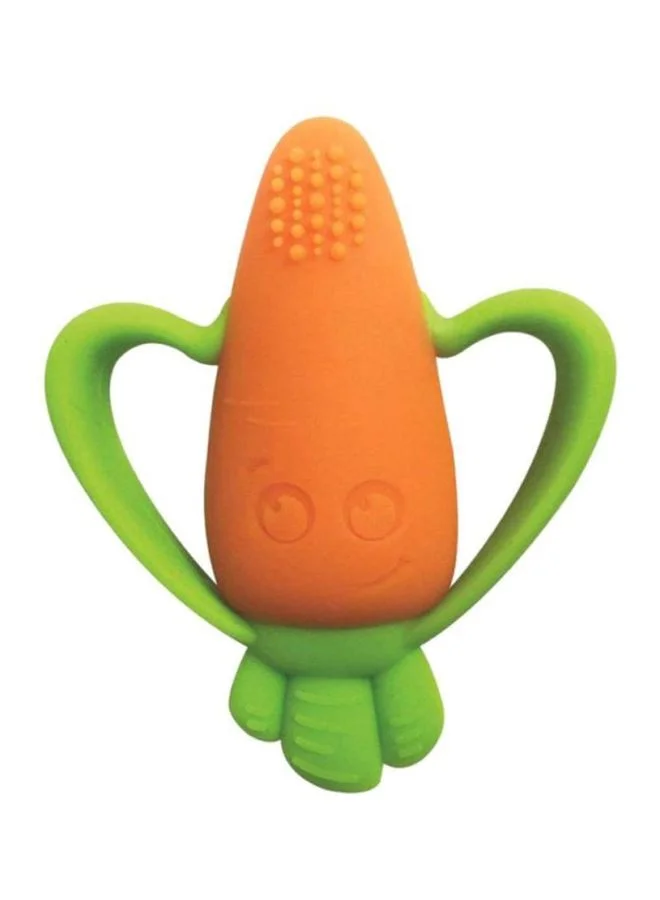 infantino Good Bites Textured Carrot Teether, 0+ Months - Orange/Green