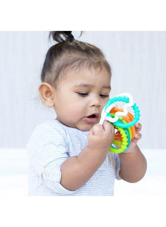 infantino - 8-Piece Ring Links Teethers Set, Assorted, Blue/Yellow/Red - IN206158 17.78x5.08x17.78 cm - Image 1