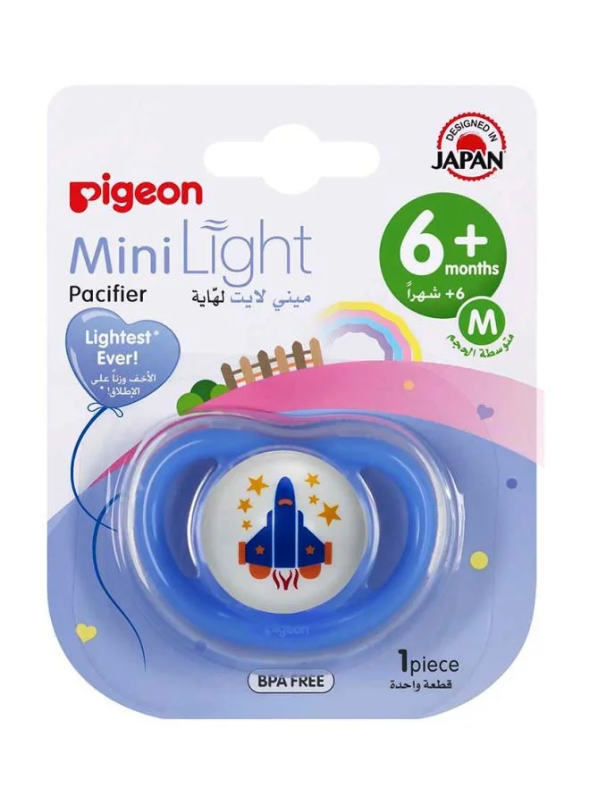 pigeon Minilight Pacifier Aeroplane 1 Piece - M ( 6+ Months) - Boy Assorted