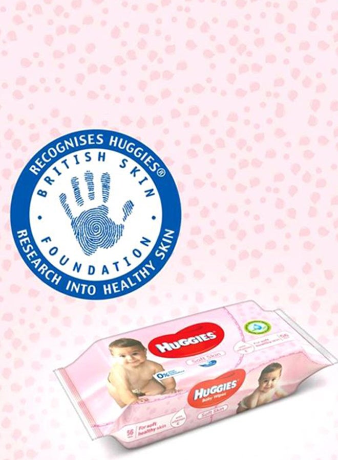 هجيز مناديل مبللة، 56 قطعة - Image 4