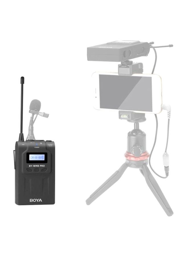 BOYA - Transmitter With LCD Screen Display For WM8 Pro-K1/BY-WM8 Pro-K2 Wireless Microphone System BY-WM8 Pro-K2 Black - Image 1