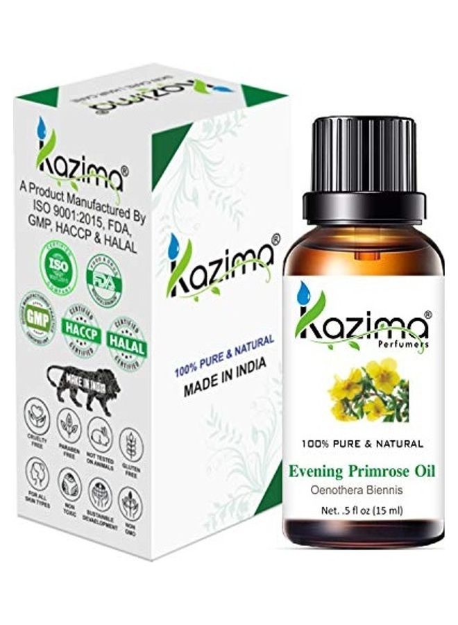 KAZIMA Evening Primrose Cold Pressed Carrier Oil 15ml - Image 2
