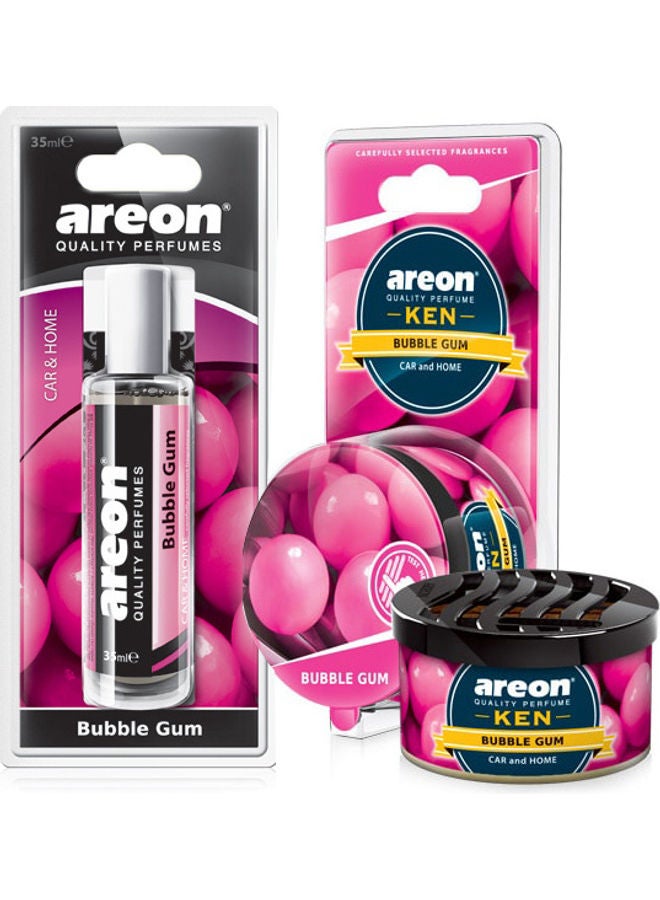 أريون مجموعة معطر جو كين للسيارة مع عطر 35 مل من قطعتين - رائحة بابل جم - Image 1