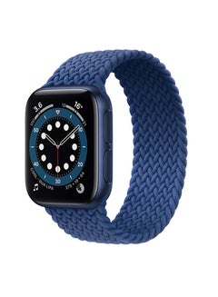 Braided Elastic Replacement Strap For Apple Watch Series 6 Blue