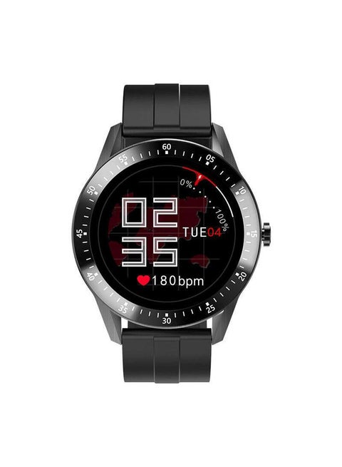 Smart Watch Fitness Tracker IP68 Waterproof Heart Rate Monitor Black