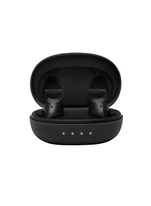 سماعات أذن لاسلكية مجانية - صوت جهير نقي عميق - اتصال مزدوج - بطارية تدوم 24 ساعة - مقاومة للرذاذ بدرجة Ipx4