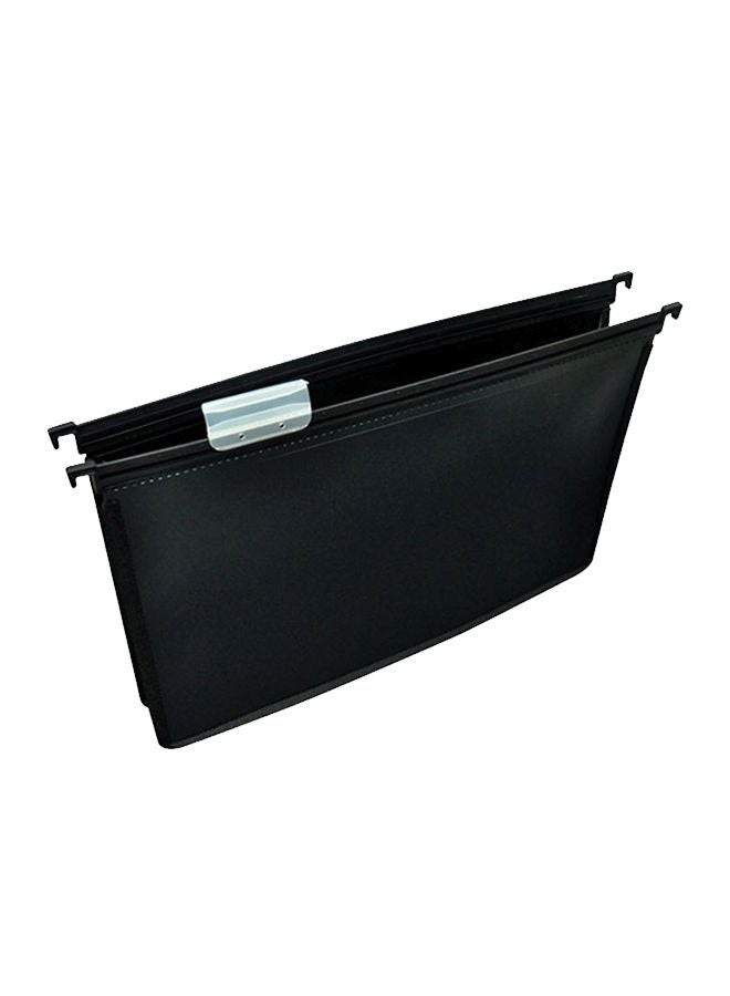 FIS Heavy Duty File Holder With Extendable Bottom Black - Image 1