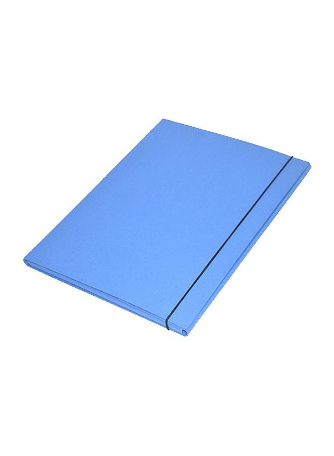 إف اي أس  حامل للمستندات والأقلام مزود بشريط مطاطي وحامل أقلام أزرق - Image 1