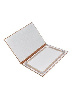 FIS A4 Single Sided Certificate Folder Brown  - Image 2