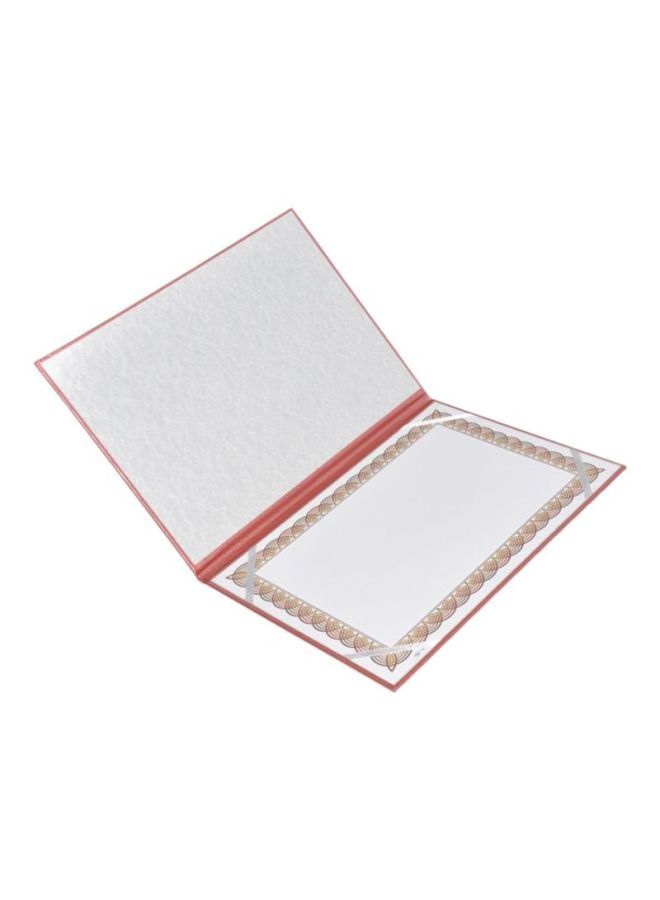 FIS - A4 Single Sided Certificate Folder Pink - Image 1