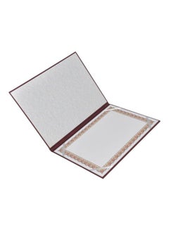 FIS A4 Certificate Folder Maroon  - Image 2