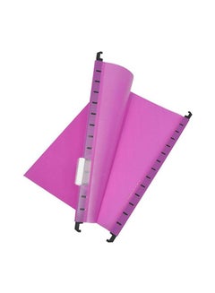 FIS Pack Of 12 Polypropylene Hanging Files With Indicator Pink  - Image 2