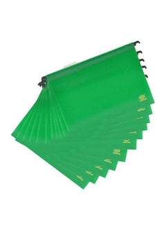 FIS Pack Of 12 Polypropylene Hanging Files With Indicator Green  - Image 1