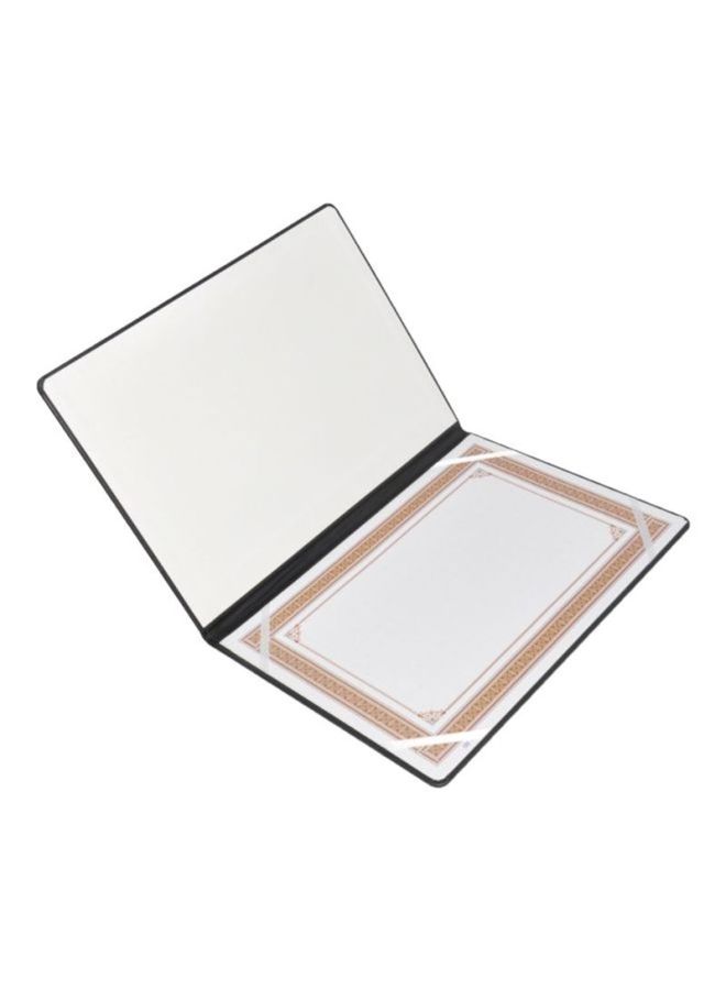 FIS A4 Certificate Folder Black  - Image 2