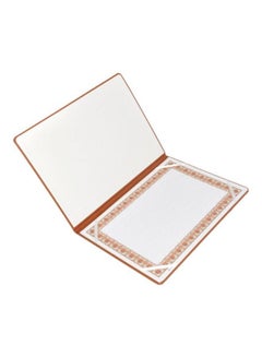 FIS A4 Certificate Folder Brown  - Image 2