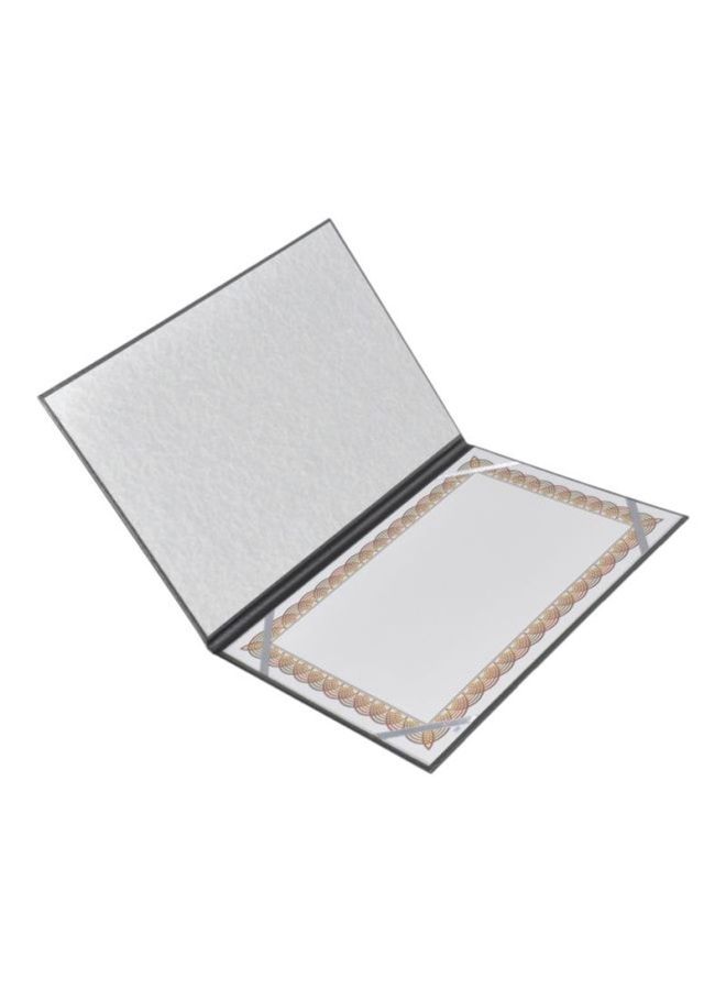 FIS A4 Single Sided Certificate Folder Grey  - Image 2