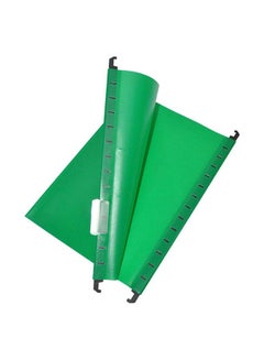FIS Pack Of 12 Polypropylene Hanging Files With Indicator Green  - Image 2