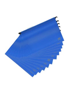 FIS Pack Of 12 Polypropylene Hanging Files With Indicator Blue  - Image 1