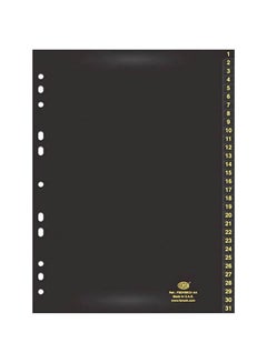 FIS A4 Index Dividers Black  - Image 1