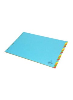 A3 Card Divider (1 – 20) English Blue