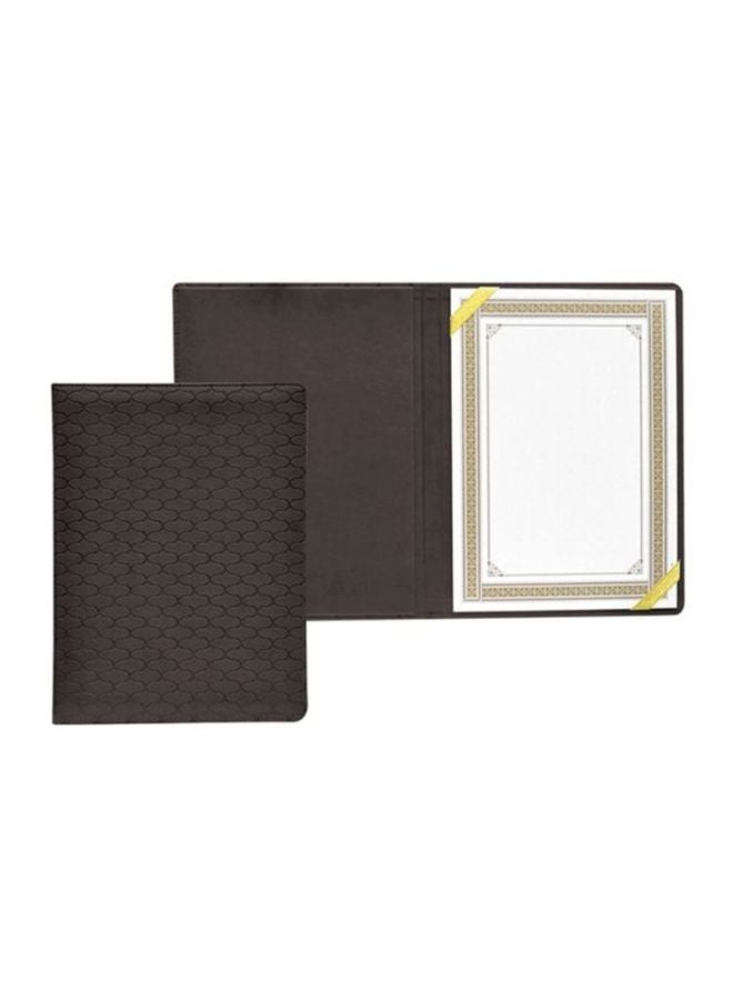 FIS - A4 PU Certificate Folder Grey - Image 1