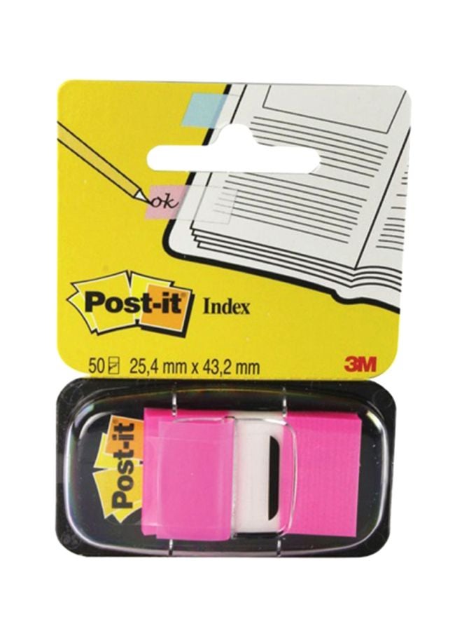 50-Piece Index Flags Pink
