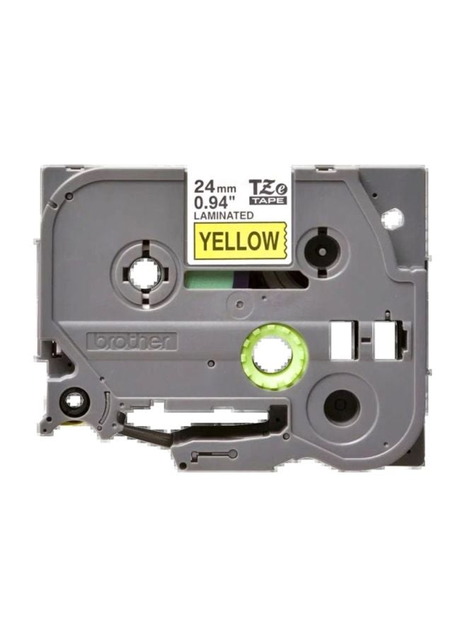 brother Labelling Tape Cassette Yellow/White - Image 1