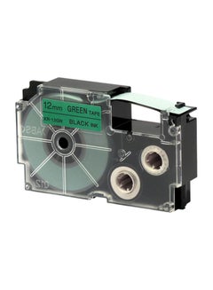 كاسيو شريط طابعة ملصقات طراز XR-12GN1-W-DJ أخضر 
