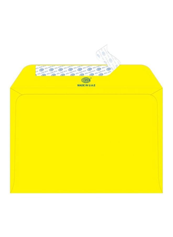 FIS - 50-Piece Peel And Seal Envelope Set Lemon - Image 1