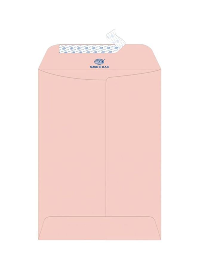 إف اي أس  مجموعة أظرف لاصقة مصنوعة من الورق المدموغ مكونة من 25 قطعة وردي - Image 1