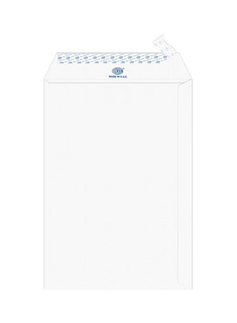 25-Piece Executive Laid Paper Peel And Seal Envelope Set White
