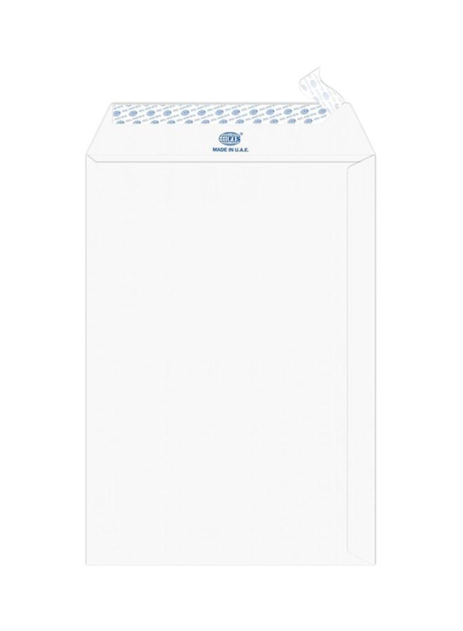 25-Piece Executive Laid Paper Peel And Seal Envelope Set White
