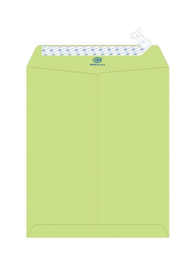 FIS 25-Piece Executive Laid Paper Peel And Seal Envelope Set Green - Image 1