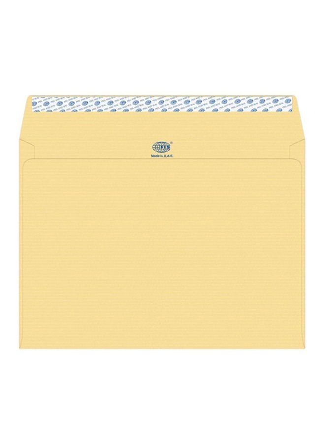 FIS Pack Of 50 Manila Peel And Seal Envelope Cream - Image 1