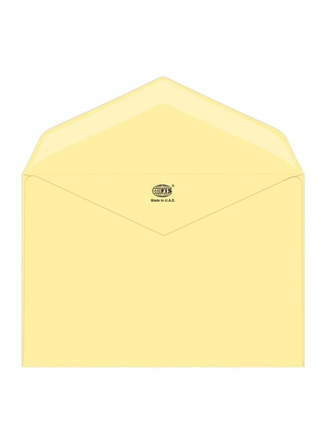 FIS Pack Of 50 Laid Paper Peel And Seal Envelope Cream - Image 1