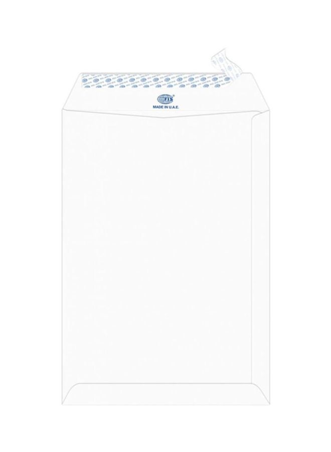 إف اي أس  مجموعة أظرف ذاتية اللصق من 50 قطعة أبيض - Image 1