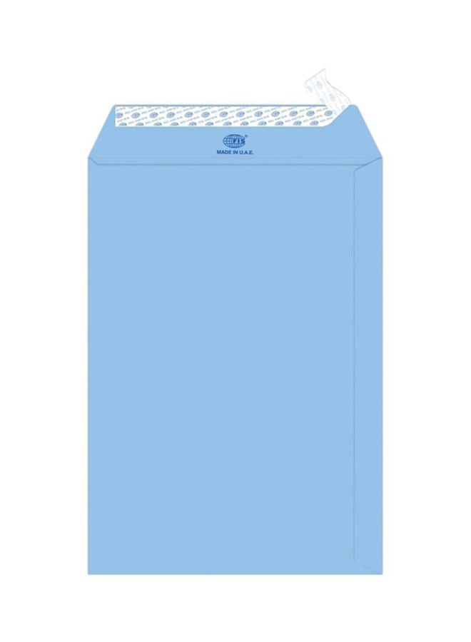 25-Piece Executive Laid Paper Peel And Seal Envelope Set Blue