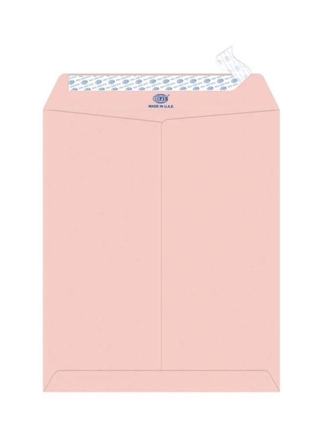 FIS 25-Piece Executive Laid Paper Peel And Seal Envelope Set Pink - Image 1