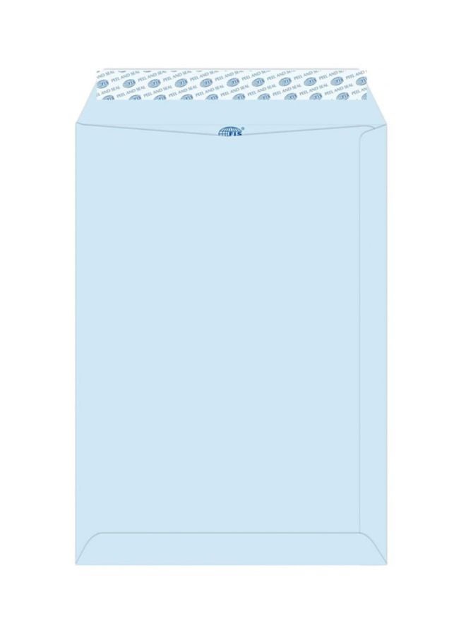 FIS 50-Piece Peel And Seal Envelope Set Blue - Image 1