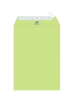 FIS 25-Piece Executive Laid Paper Peel And Seal Envelope Set Green  - Image 1