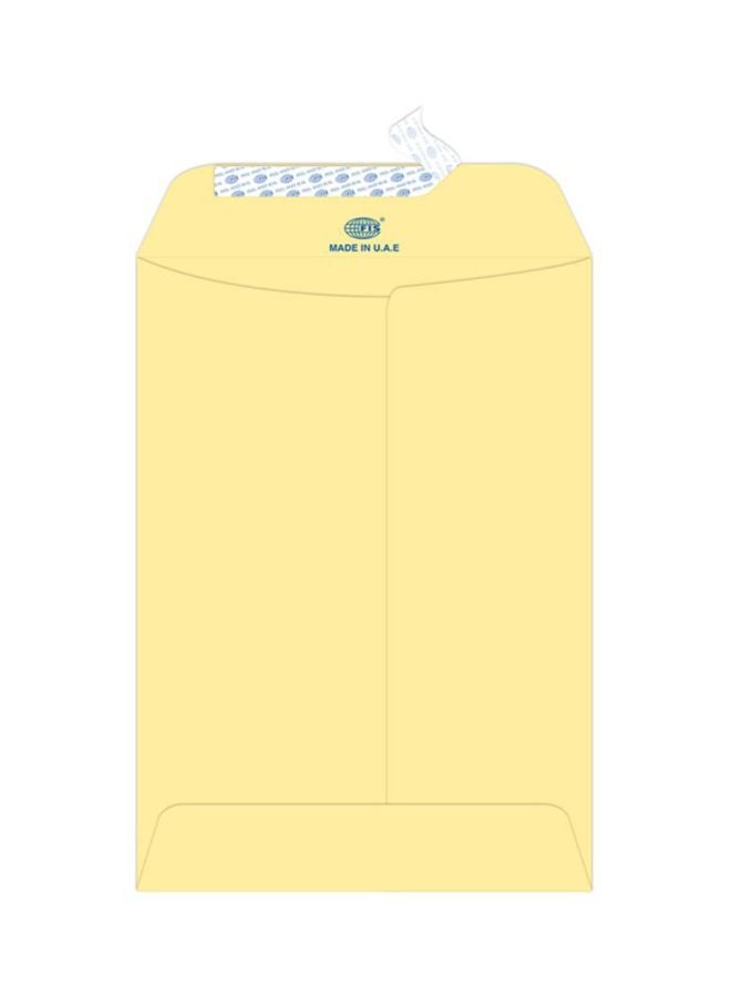 FIS 25-Piece Laid Paper Peel And Seal Envelope Set Cream - Image 1