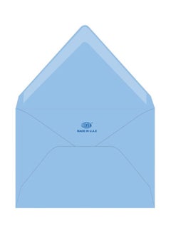FIS 25-Piece Laid Paper Glued Envelope Set Blue  - Image 1