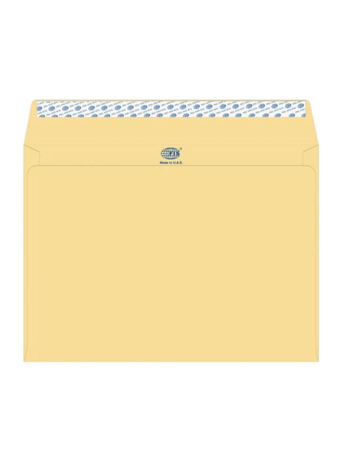 FIS 50-Piece Peel And Seal Manila Envelope Set Brown - Image 1
