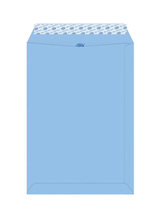 FIS - 50-Piece Laid Paper Peel And Seal Envelope Set Blue - Image 1